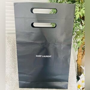 Tall Saint Laurent Black Shopping Bag 12”x20”
